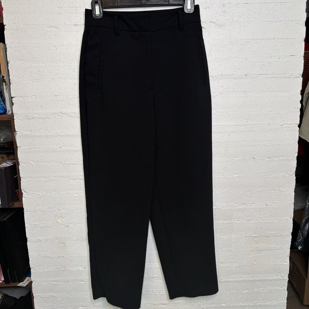 Aritzia Wilfred Jallade Pant Crepe Ankle Crop Black 2 Office Siren Capsule - Picture 2 of 9